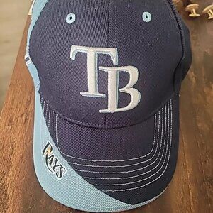 Tampa Bay Rays Hat Cap Blue Adjustable Strap MLB Baseball 47Brand Ruggiano